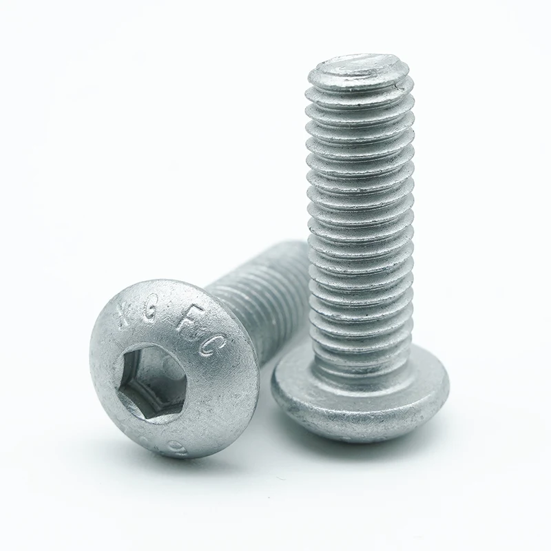 Tornillos de cabezal de botón hexadecimal recubierto de dacromet