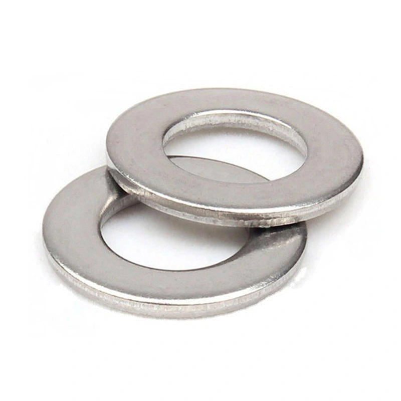 Arandelas lisas chapadas en níquel